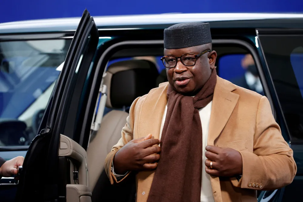 Warming up: Sierra Leone President Julius Maada Bio