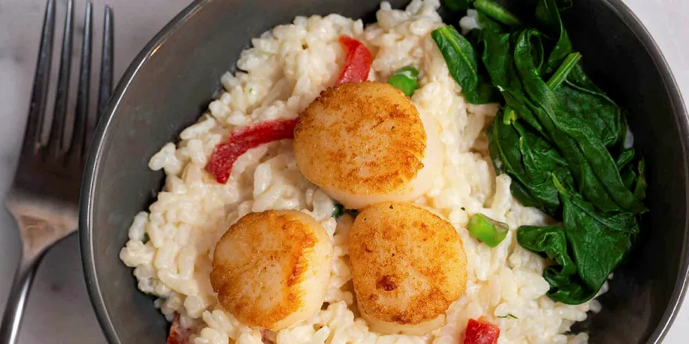 Lund's scallop risotto.