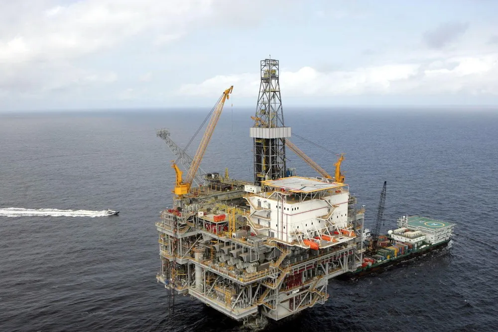 The compliant tower platform shown at Chevron's Benguela-Belize-Tomboco-Lobito in 2005.