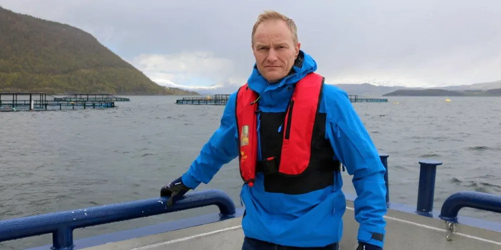 Geir Wenberg i Wenberg Fiskeoppdrett.