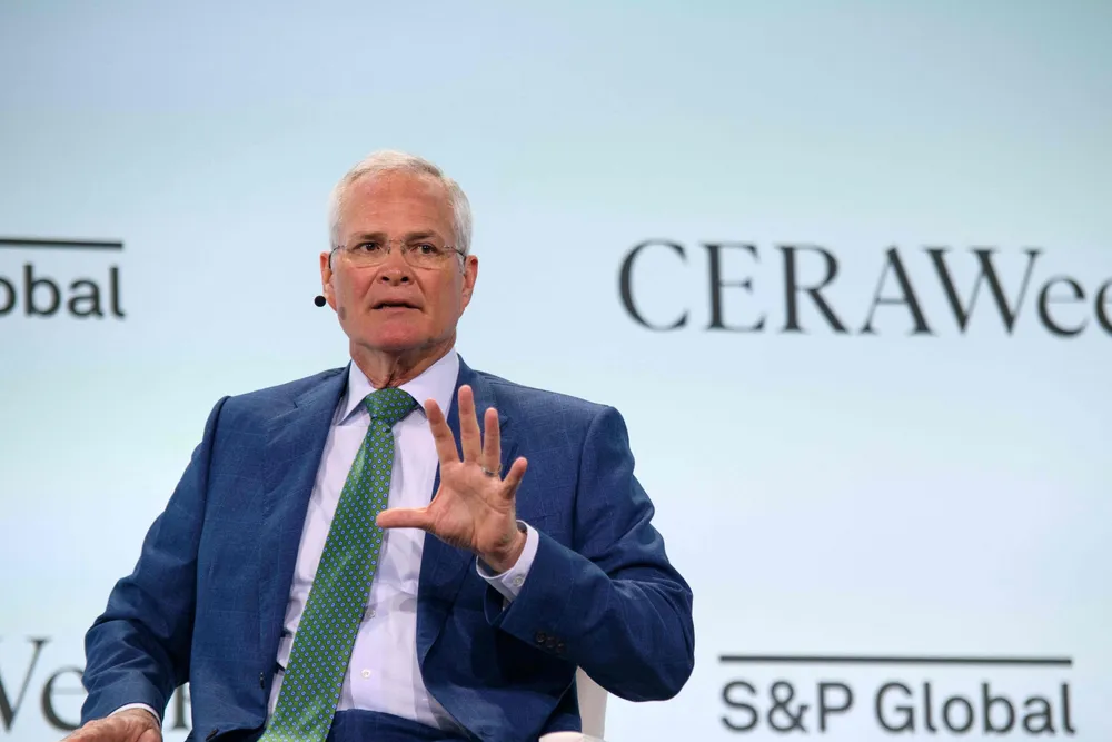 ExxonMobil chief executive Darren Woods.