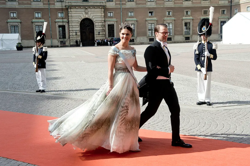 Kronprinsesse Victoria og Prins Daniel brukte et privatfly som viser seg å være registrert på skatteparadiset Bermuda. Foto: Jon Olav Nesvold/NTB Scanpix