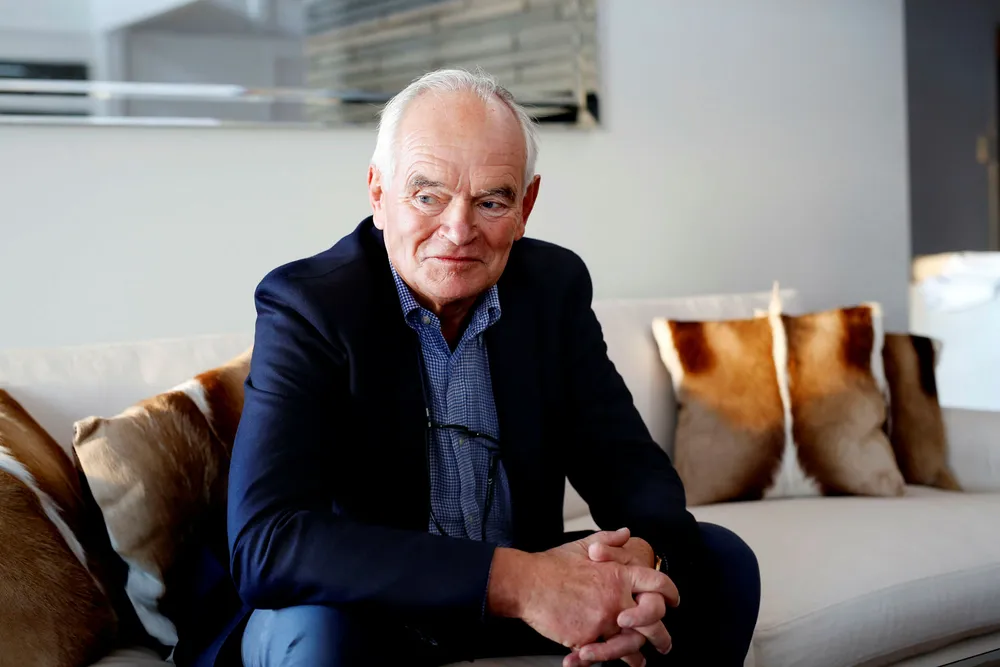 Trond Mohn. Her er han hjemme hos datteren på Smestad