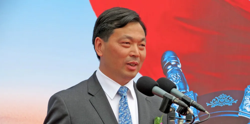 Jiangsu Hantong Group president Shipbuilder Meng Chengjun.