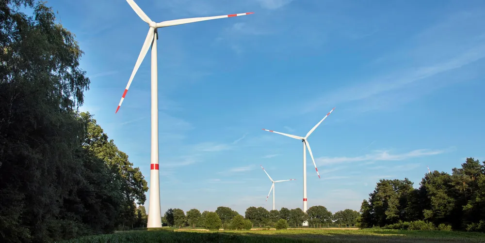Wind farm with Nordex turbines in Europe