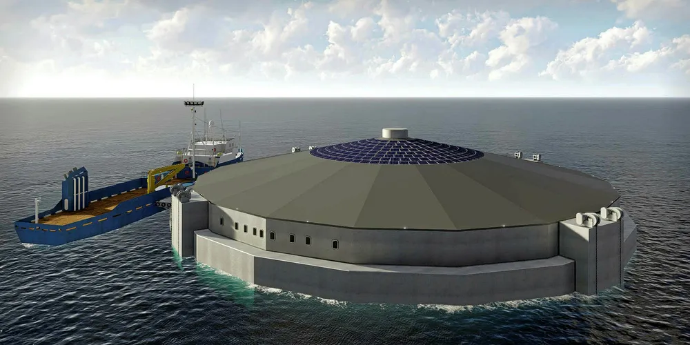 Måsøval og Vards konsept "Aqua Semi". Illustrasjon: Vard