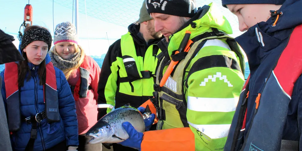 Norwegian salmon farmer Kvaroy's Havard Olsen.