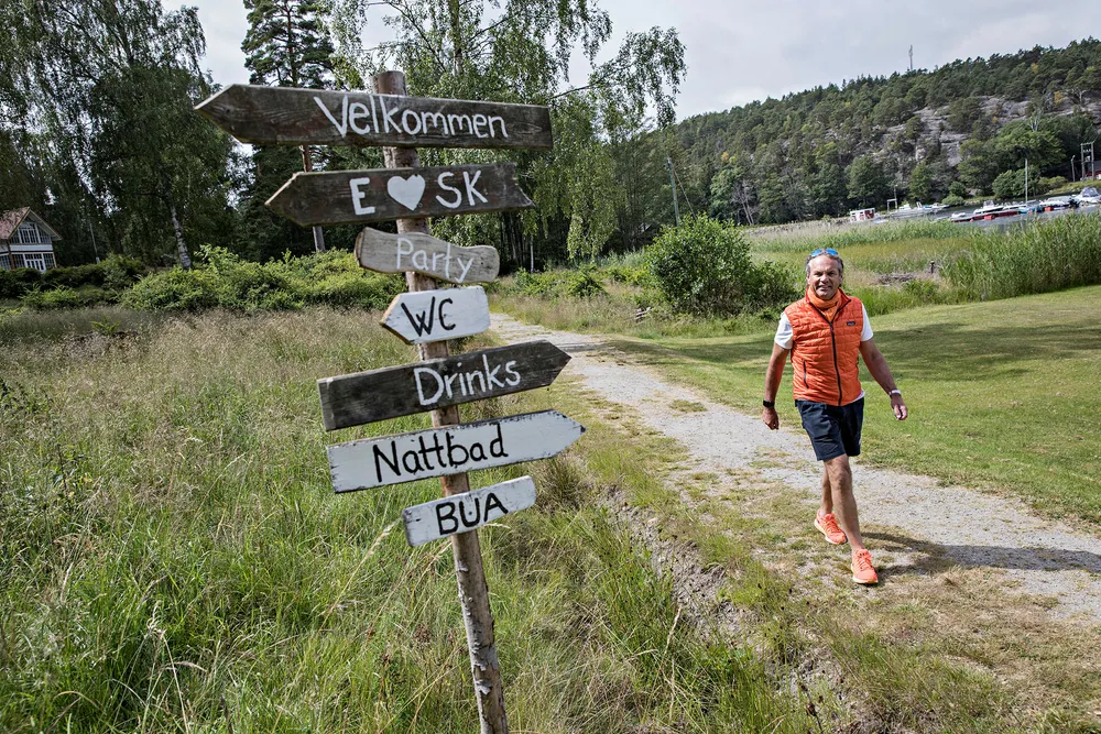 I sommer tar Per G. Braathen fri i fire uken ved hytta i Engelsviken ytterst i Oslofjorden. Han møter DN på Hankø og tror overskuddet vender tilbake i år. Foto: Aleksander Nordahl