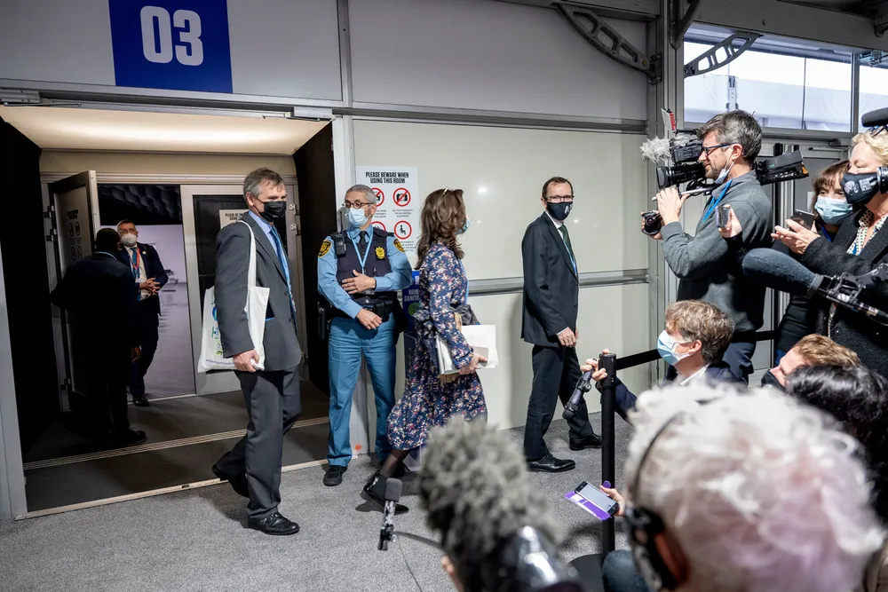 Klima- og miljøminister Espen Barth Eide (Ap) i Glasgow denne uken.