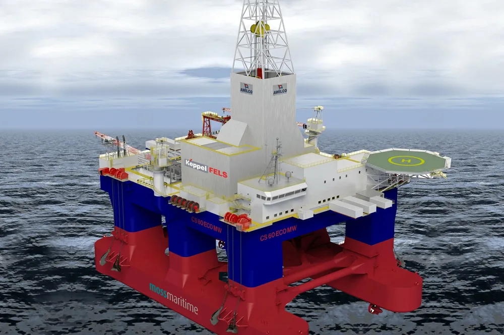 Design: the Moss CS60 EcoGeen semi-submersible.