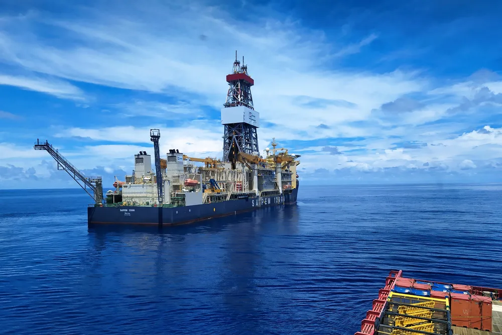 Critical operation: the drillship Saipem 12,000 has spudded the first appraisal well on Eni’s Baleine discovery in the Ivory Coast