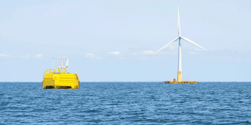 Sealhyfe offshore hydrogen production pilot with floating wind turbine.