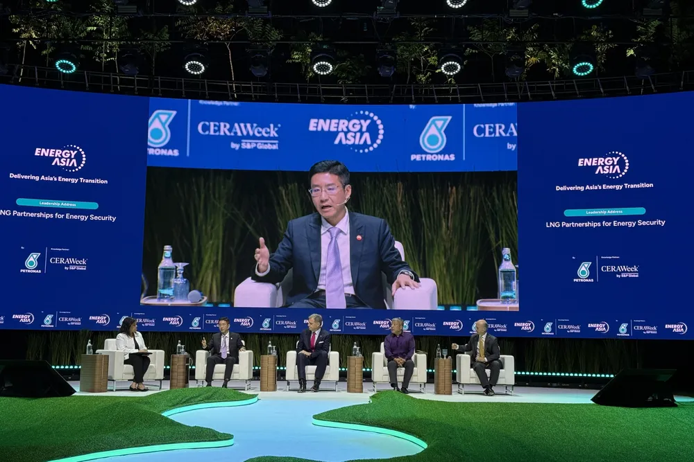 PetroChina International LNG chief, Zhang Yaoyu, speaking on 17 June at Energy Asia 2025 in Kuala Lumpur.