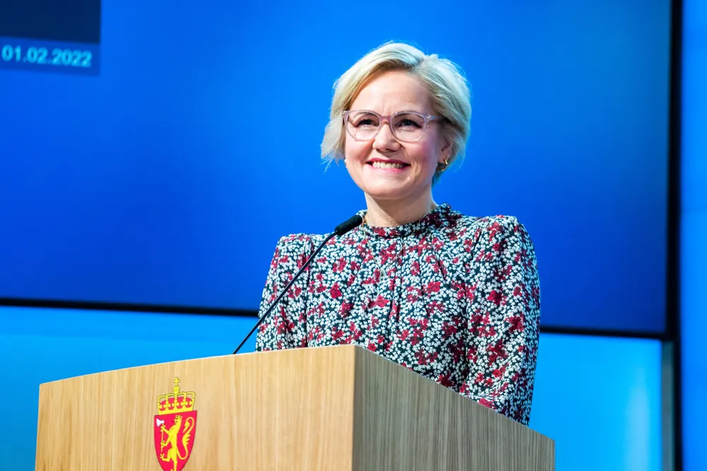 Helse- og omsorgsminister Ingvild Kjerkol (Ap) holdt tirsdag kveld pressekonferanse om koronasituasjonen.