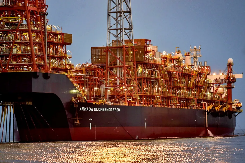 Host: the Armada Olombendo FPSO in Block 15/06 offshore Angola