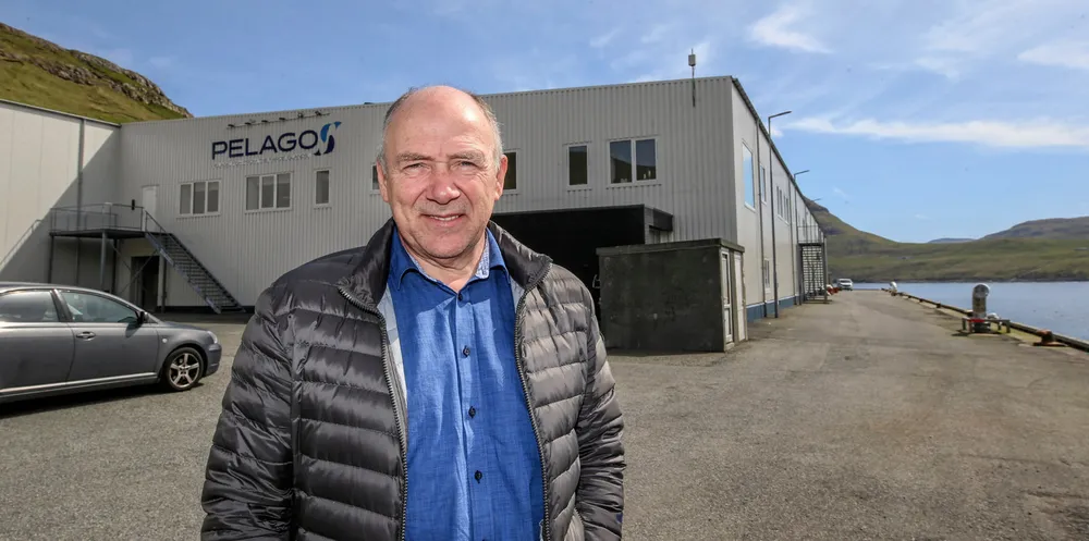 Jóhan Páll Joensen er administrerende direktør i Pelagos på Færøyene. Samme år som Pelagos bygde sin fabrikk, i 2014, ble forbudet mot å lande makrell fra færøyske fartøy i norske og i EU-havner opphevet.