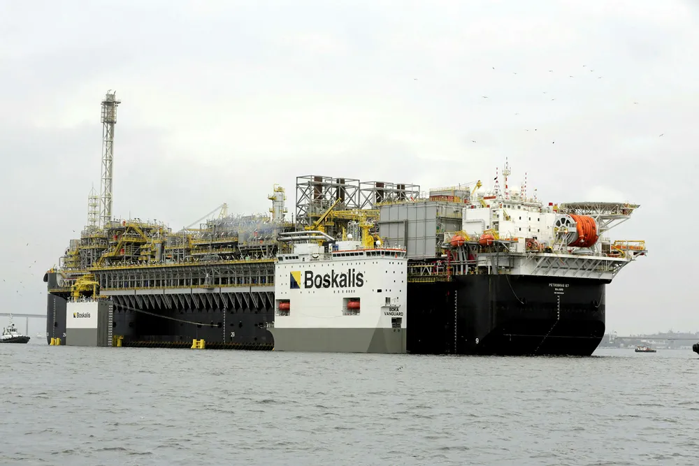 Offshore incident: the Boskalis semi-submersible heavy lift vessel Vanguard also transported the P-67 FPSO from China to Brazil