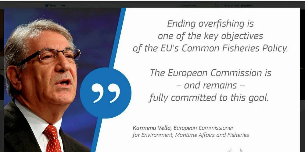 EUs fiskerikommissær Karmenu Vella mener at å få bukt med overfiske er det viktigste målet for EUs felles fiskeripolitikk.Foto: EU-kommisjonen