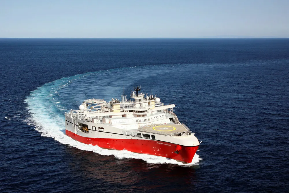 Hittil i år har aksjekursen til Petroleums Geo-Services (PGS) falt 59 prosent. I tredje kvartal skrev selskapet ned verdier for rundt 700 millioner kroner. Nå frigjør det nesten en halv milliard på Brasil-avtale. Foto: PGS