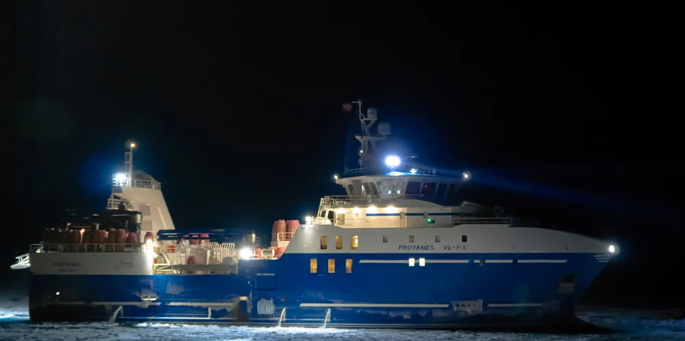 Erviks «Frøyanes» har så langt fisket over 500 tonn snøkrabbe.