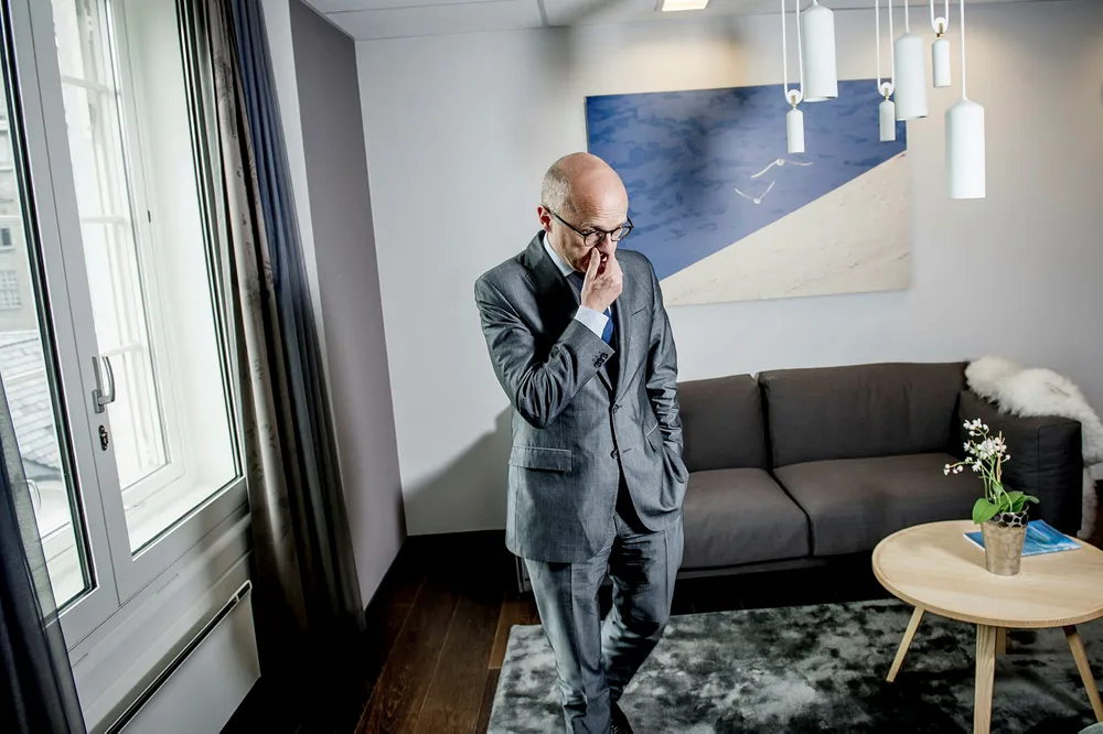 Klima- og miljøminister Vidar Helgesen har sammen med finansminister Siv Jensen satt ned et utvalg som skal vurdere klimarisikoen for norsk økonomi. Foto: Gorm K. Gaare