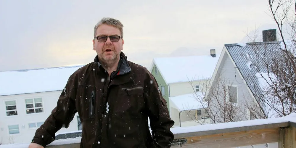 SNØBALLKRIG: Roger Hansen, leder i Fiskarlaget Nord, har lite til overs for at Finnmark og Troms skal slå seg sammen til ett fylke.Foto: Arne Fenstad