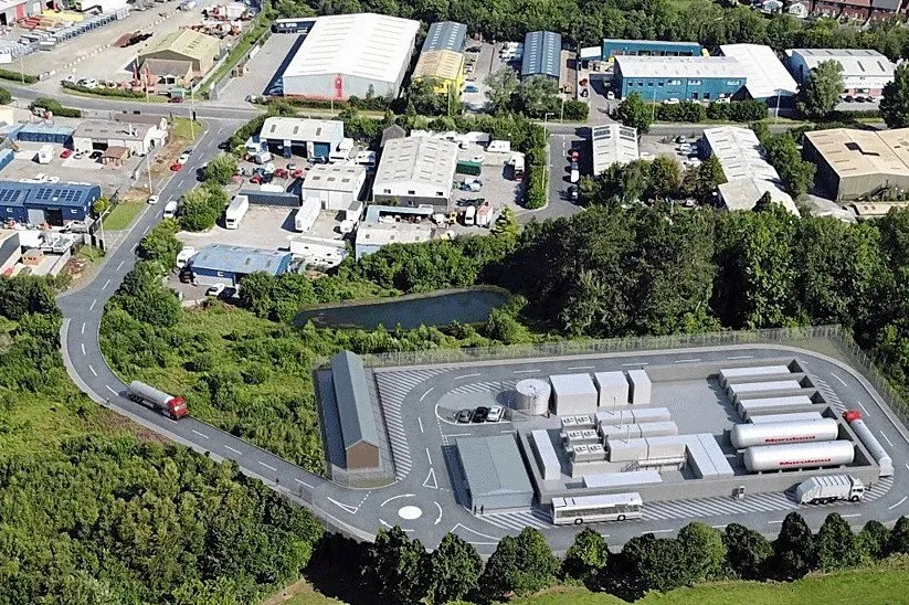 Hybont hydrogen project in Wales, UK.