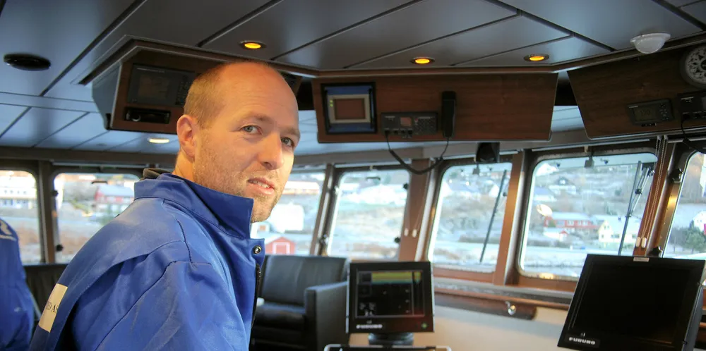 Reder og skipper i Kransvik Kystfiske, Tor-Gunnar Kransvik, oppsummerer «Straumberg»s aller første forsøk på snøkrabbefiske.