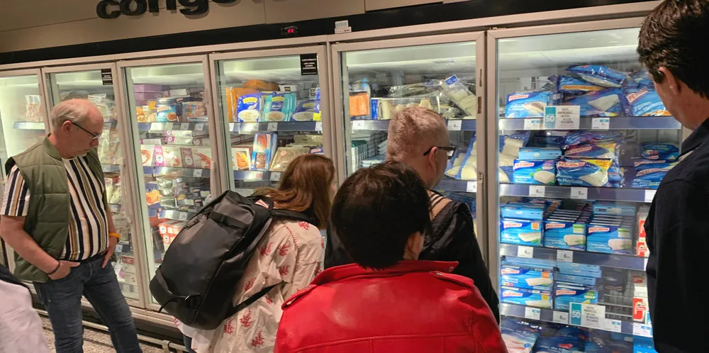 Vi var imponert over utvalget i kjøleveggen i de spanske butikkene.