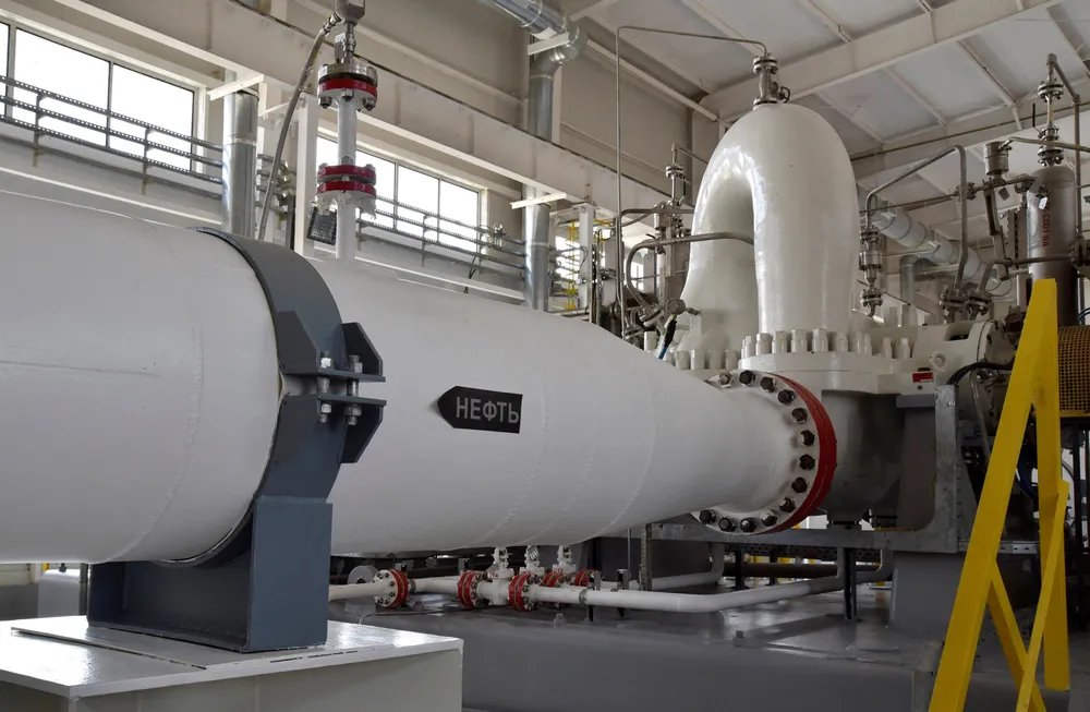 Traffic jam: a CPC pumping station near Atyrau in Kazakhstan