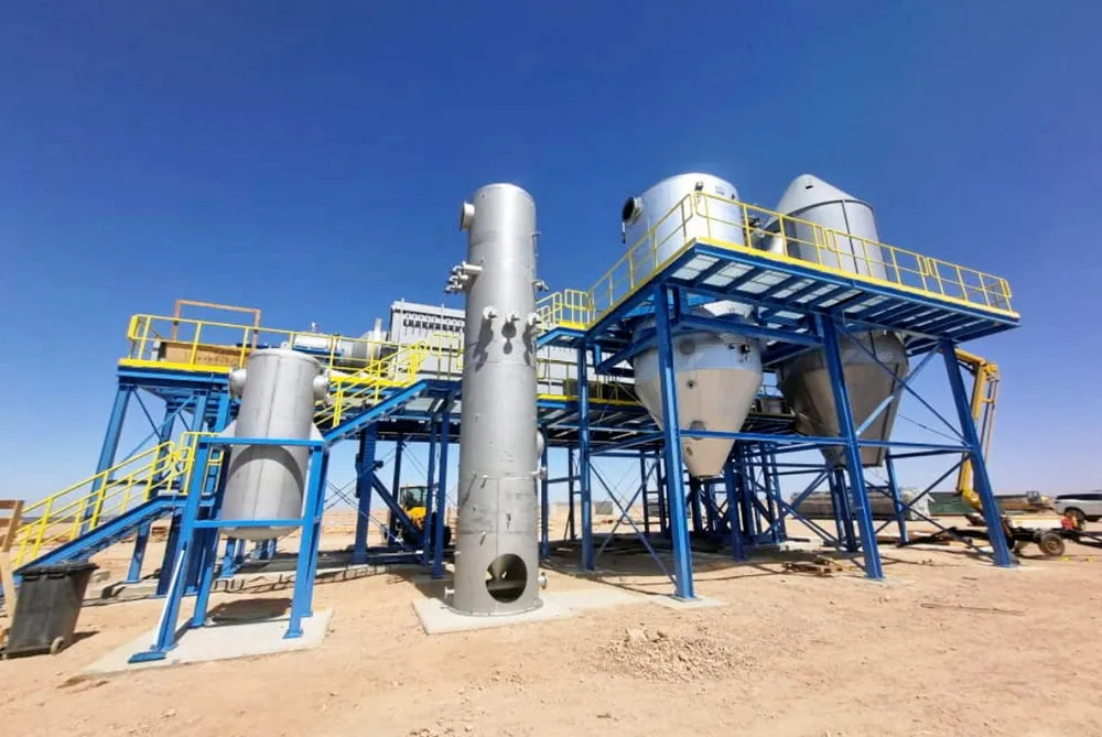 Equipment installed at the Oshivela green ironworks as of October 2024.