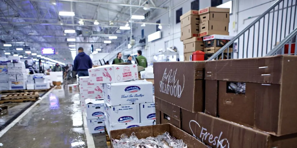 Norge selger sjømat som aldri før og setter ny eksportrekord for 2015. Her fra New Fulton Fish Market i Bronx. (Arkivfoto: Johannes Worsøe Berg)