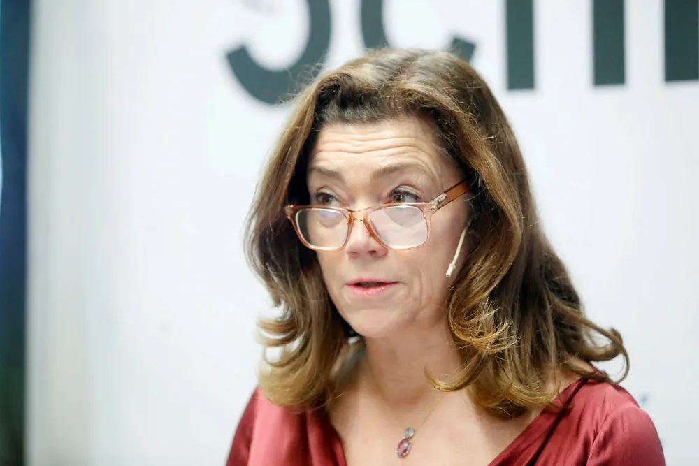 Kristin Skogen Lund deltok på det påkostende seminaret høsten 2019. Hun sier hun deltok i kraft av å være Schibsted-sjef.