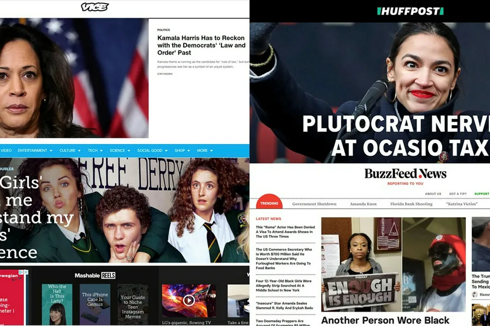 Både Buzzfeed, Mashable, Vice og HuffPost sliter med inntektene.