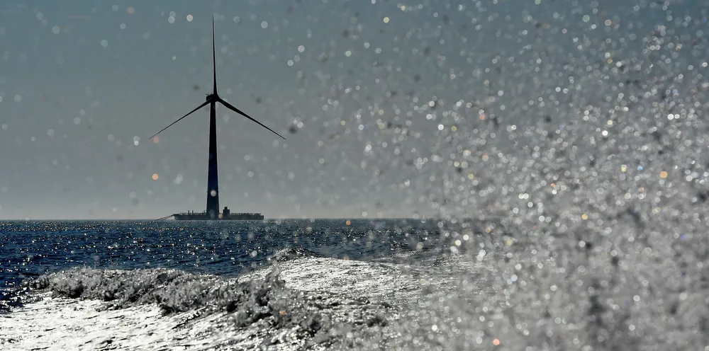 FloatGen unit off La Turballe, western France