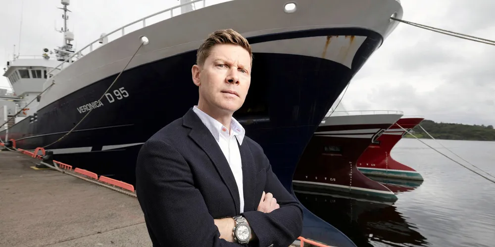 Karl McHugh er toppsjefen i det irske fiskerikonsernet Atlantic Dawn group som er største eier i det norske fiskeriselskapet Ocean Fresh Food. Selskapene etterforskes nå for korrupsjon. Her i Killybegs havn i Donegal i Irland.