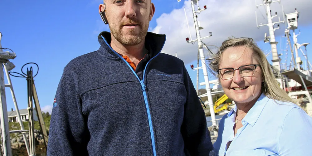FEILSENDT: Ilone Giske og Christopher McAllister i Arctic Sea Harvest fikk tilsendt hemmelige dokumenter fra Fiskeridirektoratet. Nå vil de ha en instruks fra Datatilsynets før de vil makulere de feilsendte dokumentene.