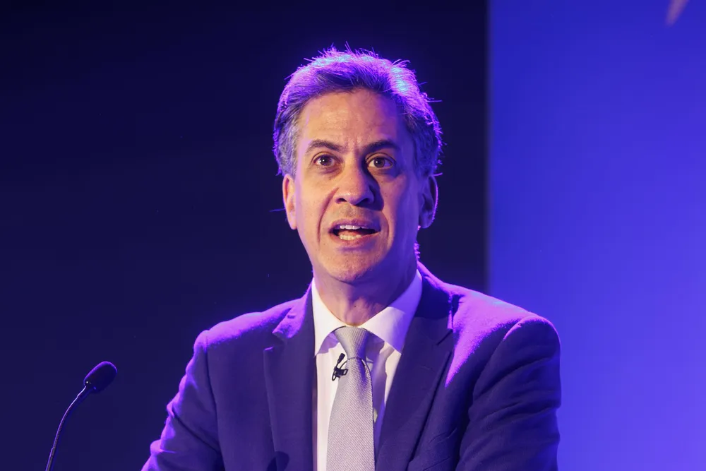 UK energy secretary Ed Miliband