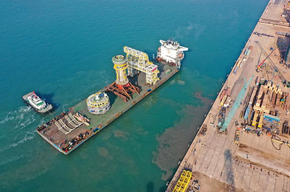 The mooring system PJOE builds for Lufeng oilfield in the South China Sea.