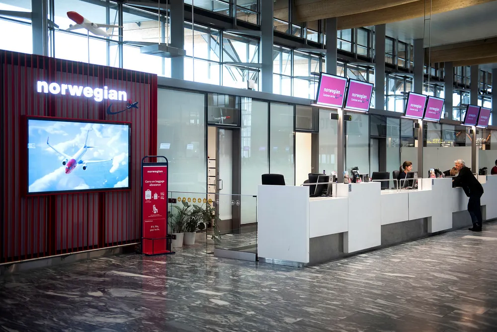 Hendelsen fant sted ved Norwegians billettkontor på Gardermoen tidligere i år.