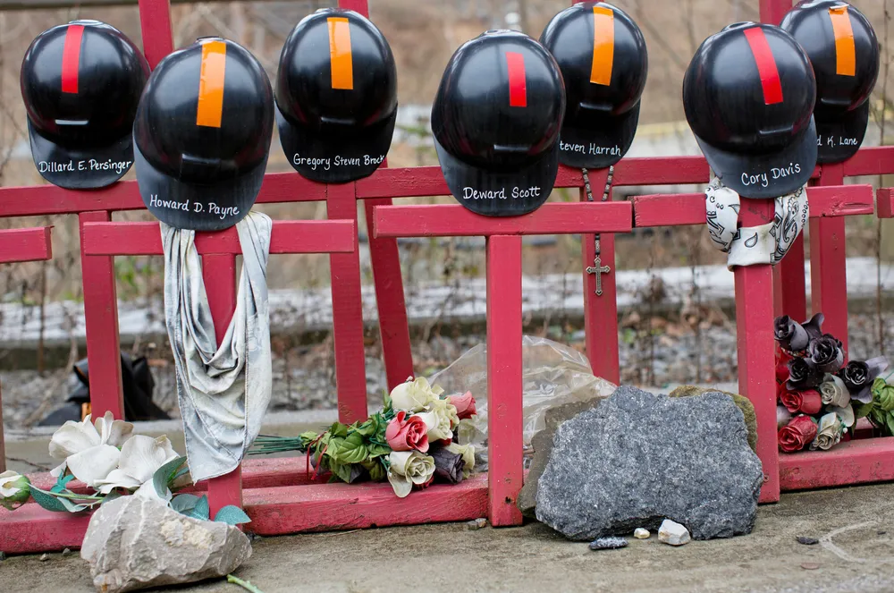 Graves of coal miners from West Virginia, the state where many projects om the ARCH2 blue hydrogen hub will be located.