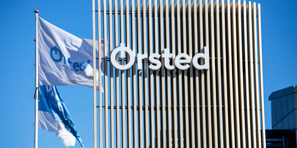 . Orsted flag at Gentofte location.