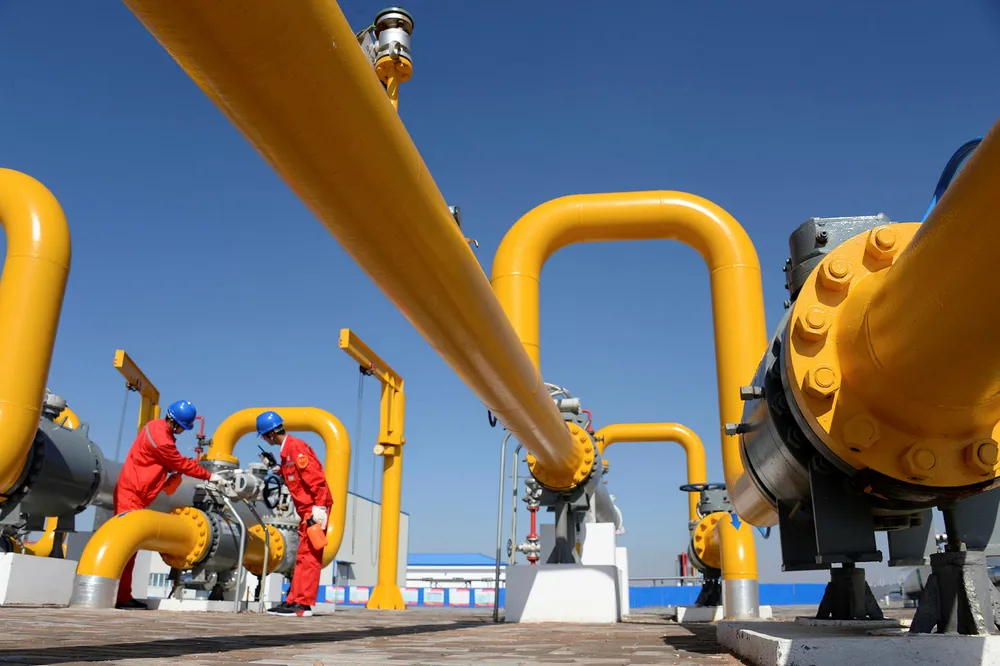 At work: a Sinopec gas facility at its Dongsheng gas field in Ordos basin