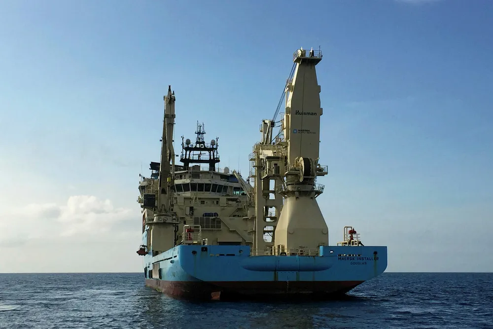 Support vessel: Maersk Installer