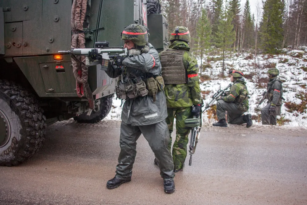 Til tross for oljepengene klarer vi ikke å oppfylle Natos mål for pengebruk, skriver kronikkforfatteren. Bildet er fra Nato-øvelsen Trident Juncture i Østerdalen i 2018.