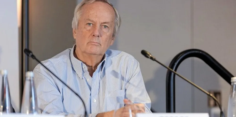 TMS Group founder George Economou speaks at the Capital Link Maritime Leaders Summit during Posidonia 2022.