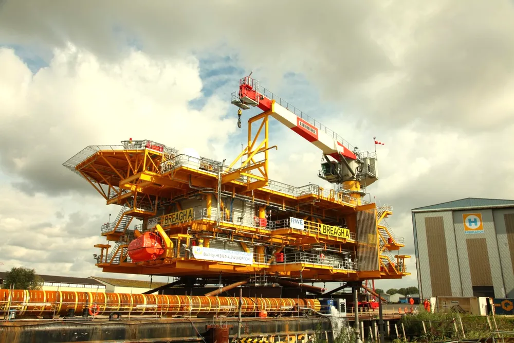 Installation: the Breagh topsides were fabricated and installed by Dutch company Heerema