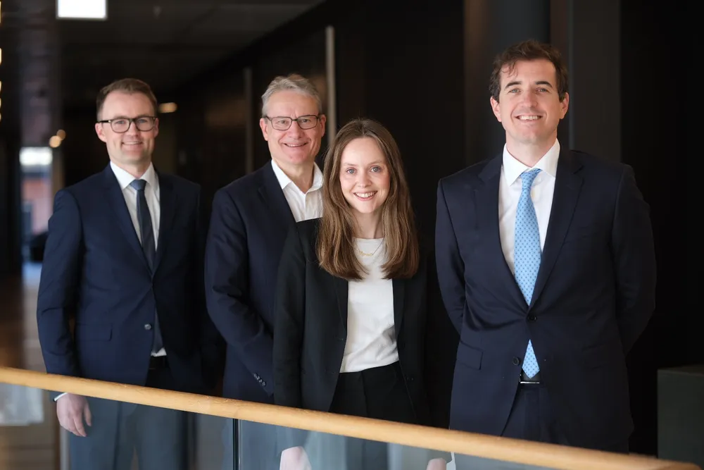 Erik Staurset Andresen, Olve Grotle, Sigrid Ratvik Østvik og Peder Egseth deltok i podkast om havbruksmeldingen.