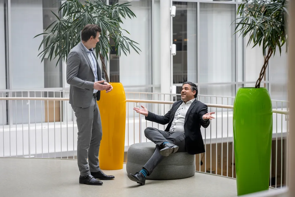 Fra kontorene i Forskningsparken har Petter Risøe og Soheil Dabestani tatt steg for steg med gründerselskapet Diffia. Begge har bred erfaring fra helsevesenet.