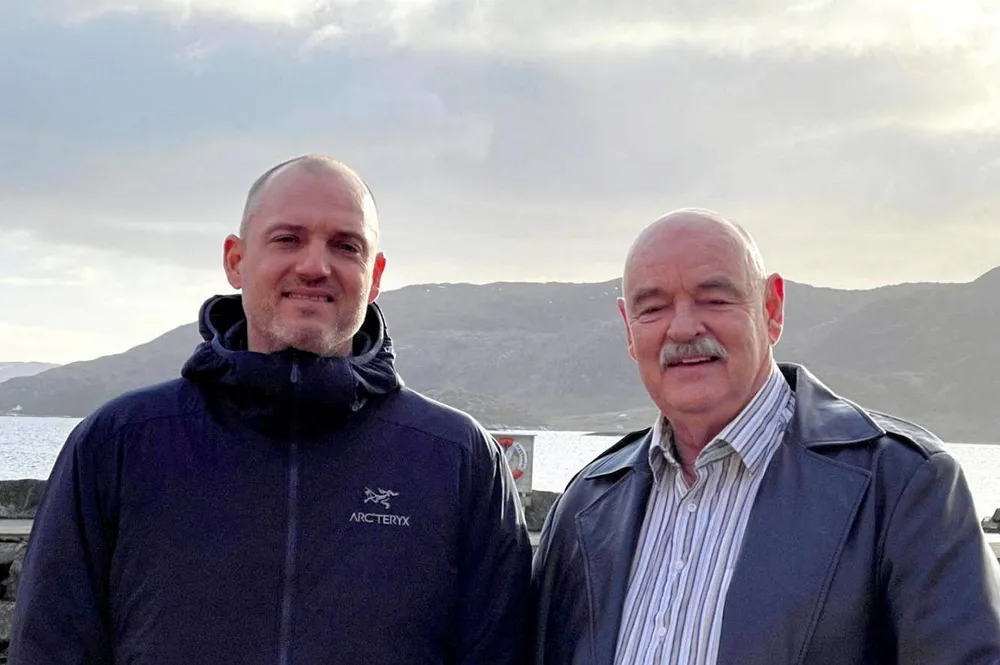 Ronny Bakke (t.v.) og Audun Bakke i Dimeq.